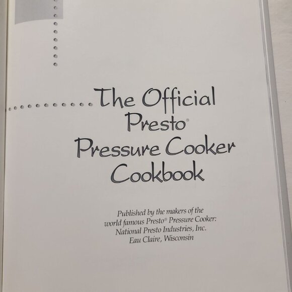 2 Book Set-Official Presto Pressure Cooker Cookbook & Pressure Cookery Perfected - Picture 8 of 10
